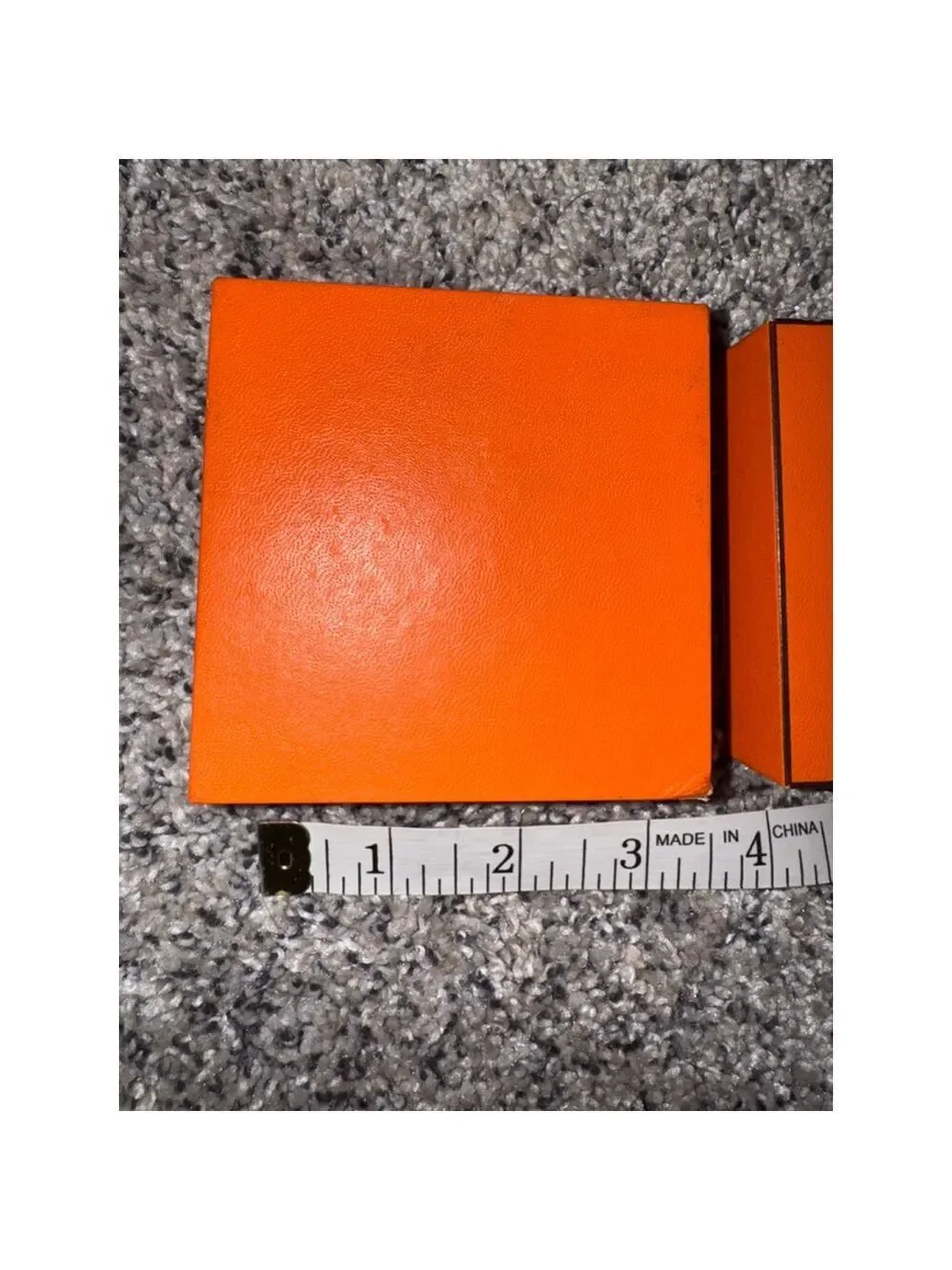 Hermès Small Orange Gift Box Jewelry Storage Authentic Designer Packaging